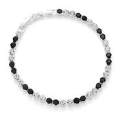Monochrome Silver Plated Tennis Bracelet image
