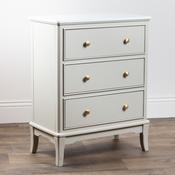 Monroe Large 3 Drawer Chest Stone – Modern Wooden Chest of Drawers