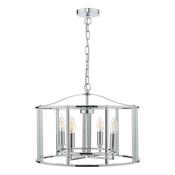 Myka 4 Light Pendant Polished Chrome Hanging Ceiling Light Metal Pendant Ceiling Light for Home Decor image