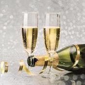 319477 Christmas Napkins – 33x33 cm Flutes of Champagne