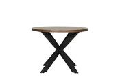 Nate Dining Table Round  Smoked Oak