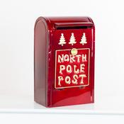 North Pole Post Box Red – Christmas Post Box Home Décor