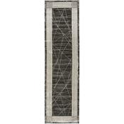 Nourison Desire Rug DSR01 Charcoal Silver Runner image
