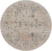 Nourison Lynx Rug LNX02 Ivory Taupe Round image