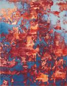 Nourison Prismatic Rug PRS13 Blue Flame image