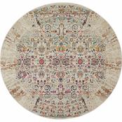 Nourison Vintage Kashan Rug VKA02 Ivory - Round image