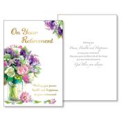 On Your Retirement Card Flowers image