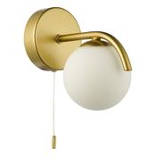 Orlena Wall Light Satin Gold and Opal Glass Shade | Modern Home Decor Lighting image
