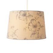 Floral Pattern Linen Shade for Table &amp; Floor Lamps, Soft Diffused Lighting, Elegant Decorative Lighting Upgrade