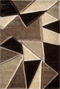 Pluton Geometric Rug - Beige Brown image