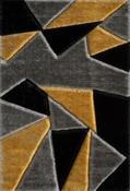 Pluton Geometric Rug - Grey Gold image