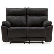 Positano 2 Seater Manual Recliner Sofa Black image