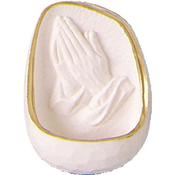 Praying Hands Resin Holy Water Font
