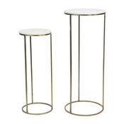 Ricardo White Marble Pillar Table image
