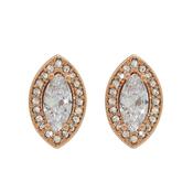 Tipperary Crystal Rose Gold Marquise Cut Earrings image
