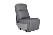Russo Armless Sectional Charcoal