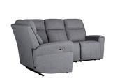 Russo Corner Sofa Electric Recliner Charcoal image