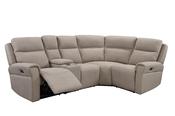 Russo Corner Sofa Electric Recliner Mushroom