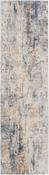 Nourison Rustic Textures Rug RUS01 Grey Beige Runner image