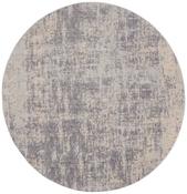 Nourison Rustic Textures Rug RUS01 Ivory Silver Round image