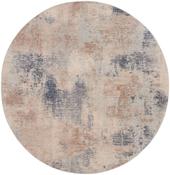 Nourison Rustic Textures Rug RUS02 Beige Grey Round image
