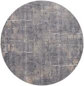 Nourison Rustic Textures Rug RUS06 Grey Beige Round image
