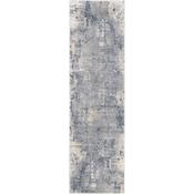 Nourison Rustic Textures Rug RUS06 Grey Beige Runner image