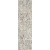 Nourison Rustic Textures Rug RUS07 Grey Beige Runner image