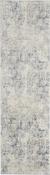 Nourison Rustic Textures Rug RUS07 Ivory Grey Blue Runner image