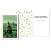 Saint Patrick's Day Card Shamrock Pattern image
