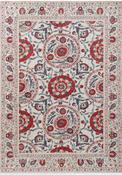 Sanderson Anthos Floral Rug Red Indigo image