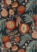 Sanderson Jackfruit Floral Rug Turmeric Indigo image
