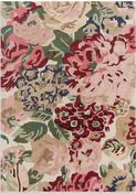 Sanderson Rose &amp; Peony Floral Rug Red image