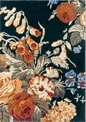 Sanderson Stapleton Park Floral Rug Navy/Burnt Orange image