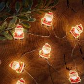 Santa String Lights Set of 20 image
