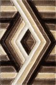 Saturn Geometric Rug - Beige Brown image