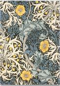 Morris &amp; Co Seaweed Floral Rug Teal image