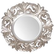 Silver Round Mirror image