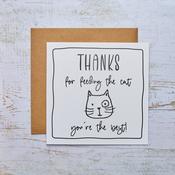 Thanks for Feeding the Cat Card image