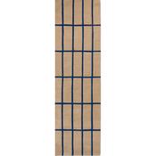 Marimekko Tiiliskivi Geometric Rug Bright Blue Runner image