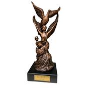 Tipperary Crystal Children of Lir Bronze Figurine Sculpture