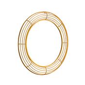 Trento Round Wall Mirror Antique Gold image