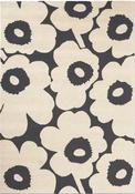 Marimekko Unikko Outdoor Floral Rug Charcoal White image