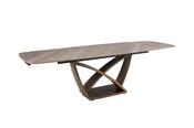 Vanosa Extending Dining Table Rectangle 180/260 cm Brown