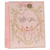Vintage Baby Girl Gift Bag Large - Vintage Floral Giftware Collection