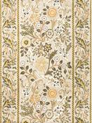 Morris &amp; Co Wilhelmina Floral Rug Linen Mustard image