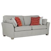 Winnie 3 Seater Sofa Natural with Scatter Cushions – Modern Living Room Fixed Couch image
