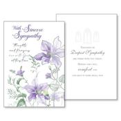 With Deepest Sympathy Card Purple Lily image
