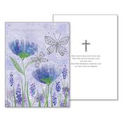 With Sympathy 3D Card Blue Poppies image