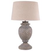 Wooden Swirl Table Lamp image